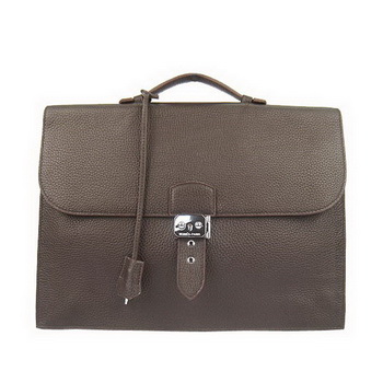 Hermes Sac Depeche Briefcase Clemence Brown